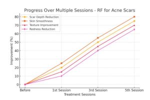 Radio Frequency for Acne Scars Result Chart